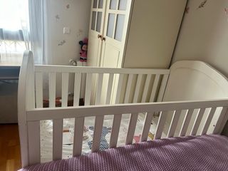 Cuna Glamurs Tramas con colchón y funda