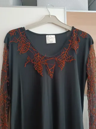 Disfraz Halloween Mujer Negro y naranja