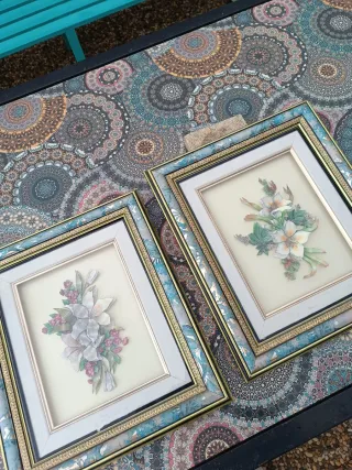 2 Cuadros Decorativos Flores