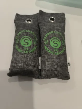 2 Bolsas Carbón Bambú Purificador Aire