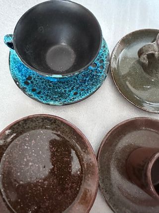 Lote Tazas Cerámica Antiguas