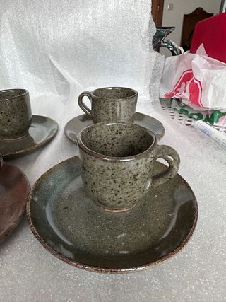 Lote Tazas Cerámica Antiguas