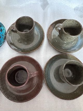 Lote Tazas Cerámica Antiguas