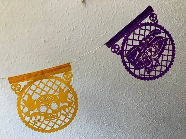 Banderitas Mexicanas Día de Muertos