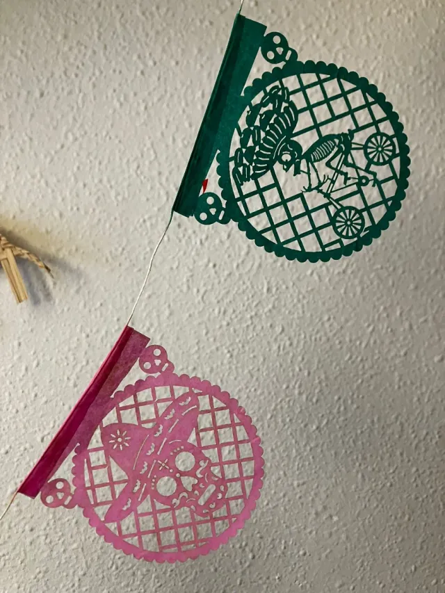 Banderitas Mexicanas Día de Muertos