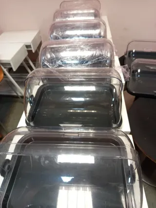 Campanas expositoras transparentes