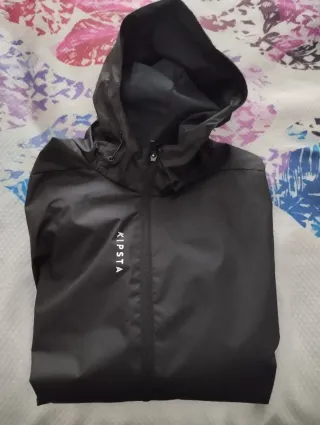 Chubasquero Kipsta Hombre Negro