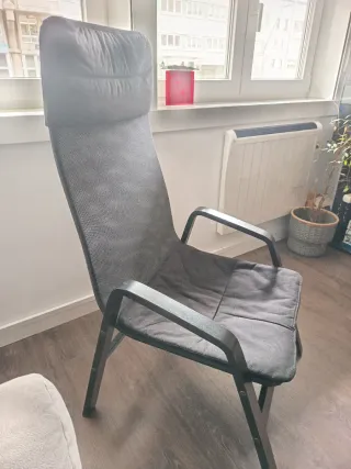 Silla Butaca Negra y Gris