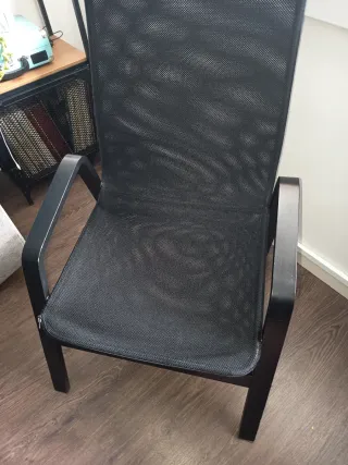 Silla Butaca Negra y Gris