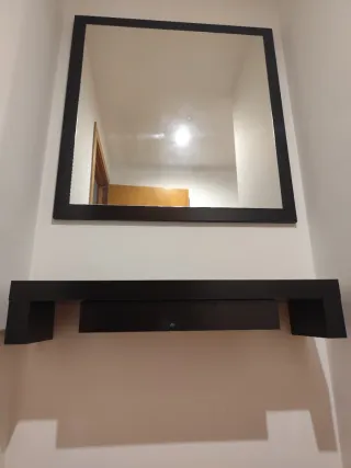 Conjunto recibidor negro