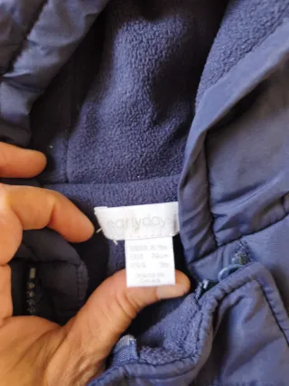 Mono de nieve azul para bebé