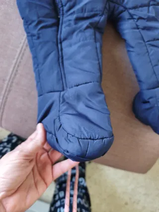 Mono de nieve azul para bebé