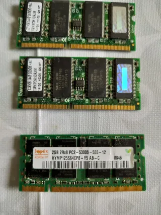 Lote 8 Memorias RAM Portátil Antiguas