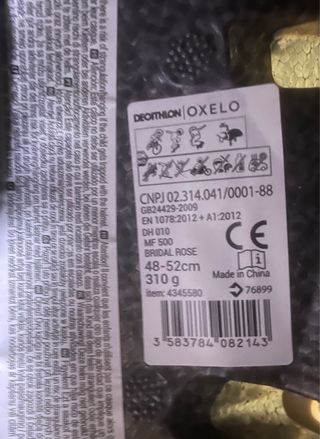 Casco bici niña rosa Talla XS