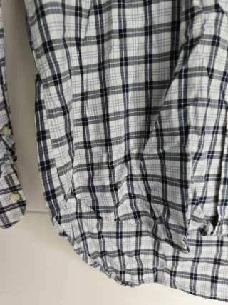 Camisa Alan Devis Cuadros Blanco y Negro