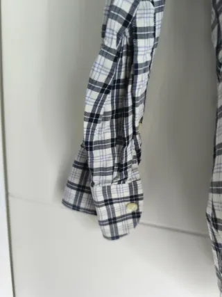 Camisa Alan Devis Cuadros Blanco y Negro