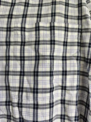 Camisa Alan Devis Cuadros Blanco y Negro