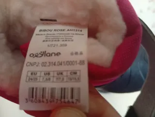 Botas de nieve niña negras y rosas talla 24-25