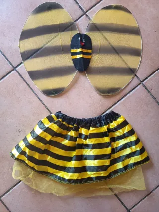 Disfraz Abeja Niña Alas y Falda talla 3 años