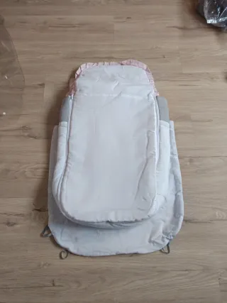 Saco silla paseo gris y rosa