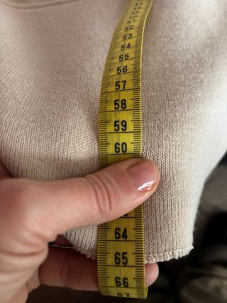 Felpa cappuccio Made in Italy Tg. Unica Beige