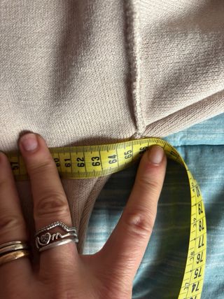 Felpa cappuccio Made in Italy Tg. Unica Beige