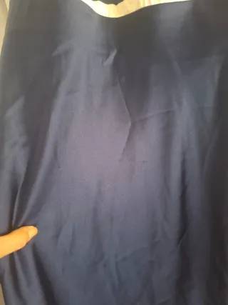 Vestido largo Zara rayas y azul