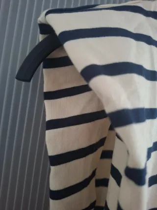 Vestido largo Zara rayas y azul