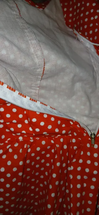 Vestito Carnevale Bambina6/7 anni Spagnola Pois Ro