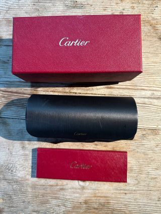 Gafas de Sol Cartier Santos Doradas