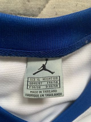 Camiseta Jordan 23 Tirantes Blanca y Azul