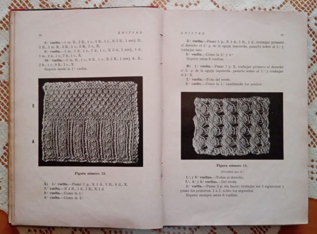 Guía de labores de punto de media, 1934
