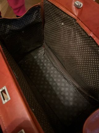 Bolso de cuero auténtico vintage – estilo clásico