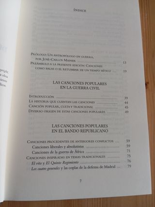 Cancionero Popular Guerra Civil Española