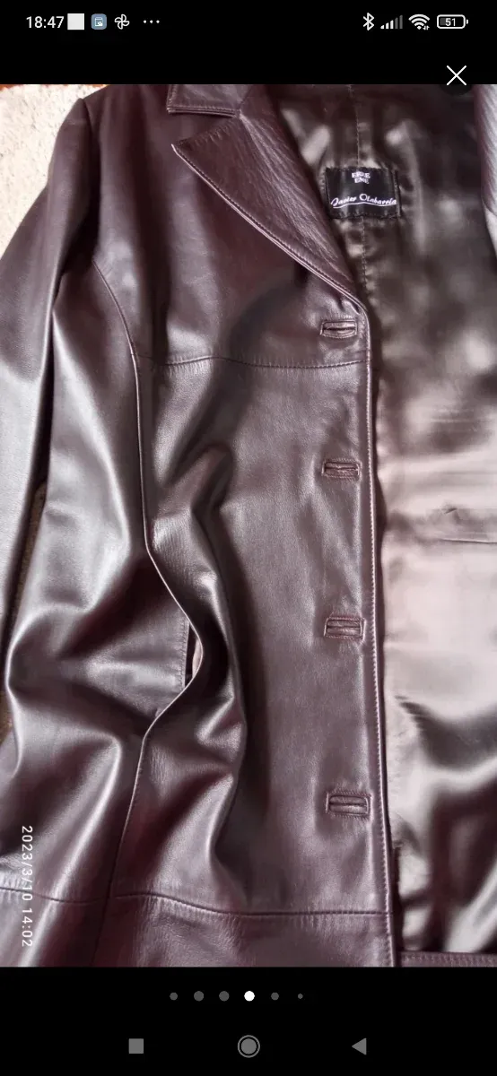 Abrigo de piel largo negro