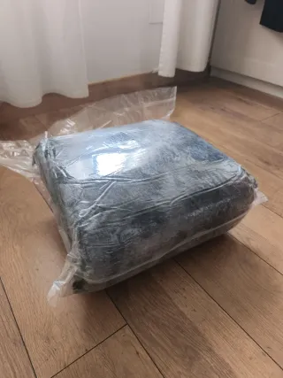 Alfombra Shaggy Gris y Negra