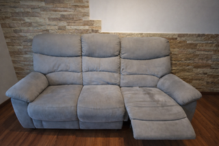 Sofá 3 plazas eléctrico gris