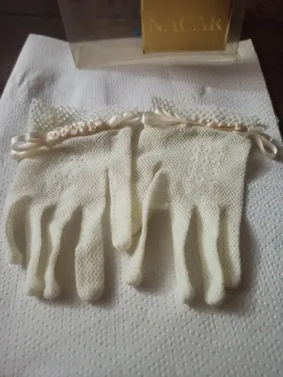 Diadema y guantes Comunión