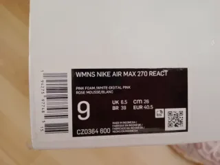 Zapatillas Nike Air Max 270 React Talla 40.5