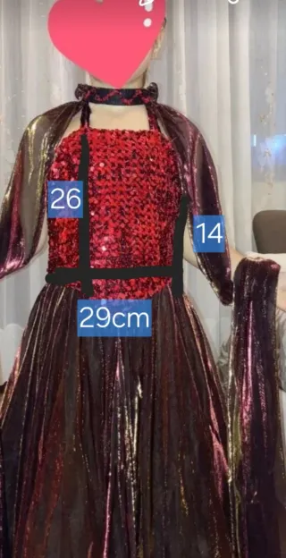 Costume Carnevale Regina Vampiri 5-7 anni