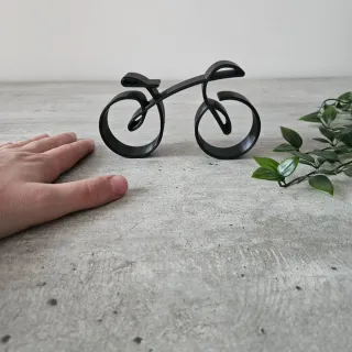 Bicicletta di design in plastica nera