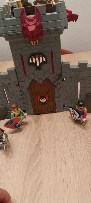 Playmobil,lote,castillo,maletin,medieval,caballero