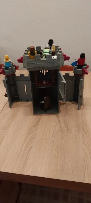 Playmobil,lote,castillo,maletin,medieval,caballero