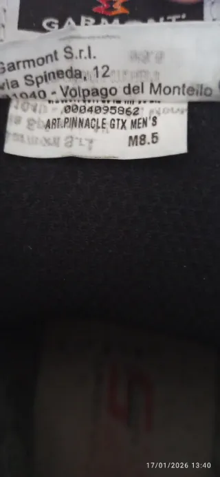 Botas Garmont Pinnacle GTX talla 42,5 hombre