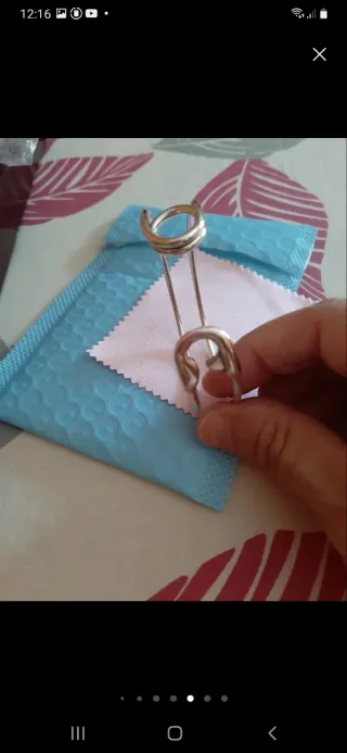 Pulsera plata forma imperdible