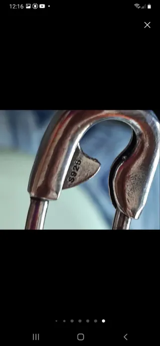 Pulsera plata forma imperdible