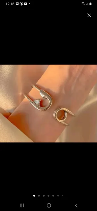 Pulsera plata forma imperdible