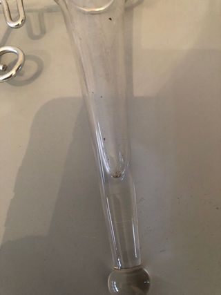 Violetero de cristal para pared