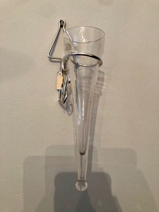 Violetero de cristal para pared