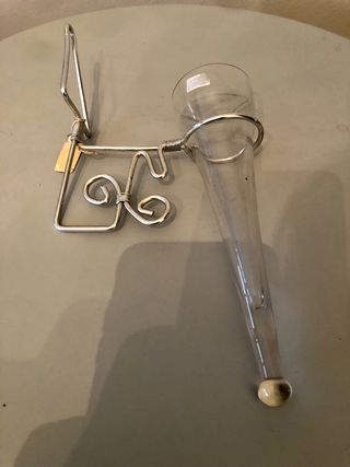 Violetero de cristal para pared